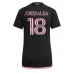 Maillot de foot Inter Miami Jordi Alba #18 Extérieur vêtements Femmes 2024-25 Manches Courtes